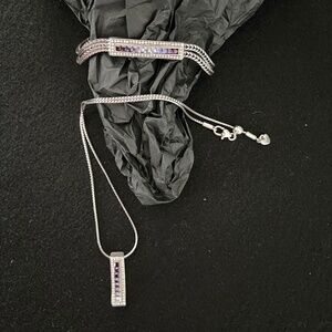 Brighton Spectrum Purple Necklace with Pendant and Bracelet